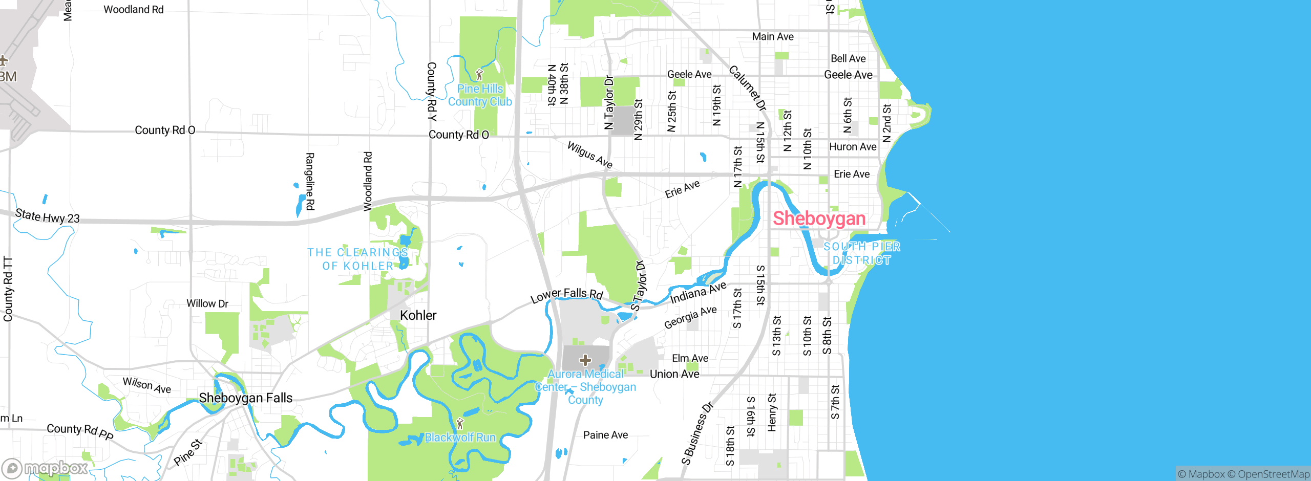 Map showing approximate location