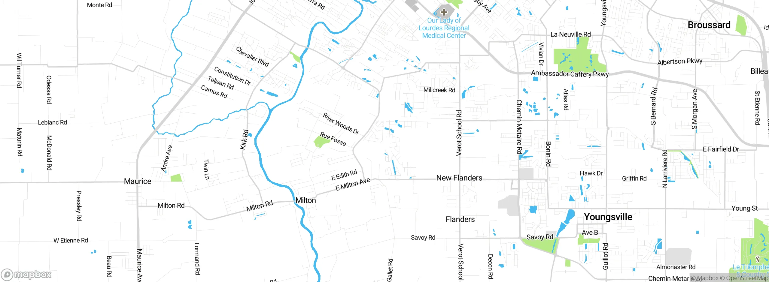 Map showing approximate location