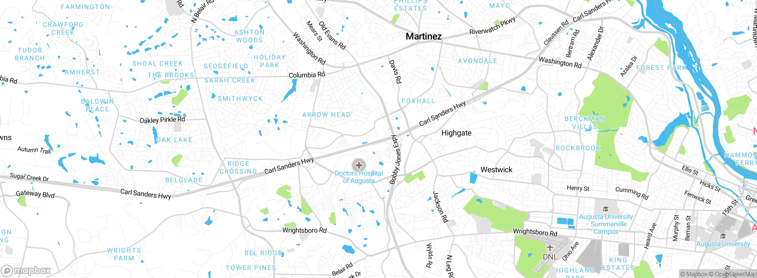Map showing approximate location