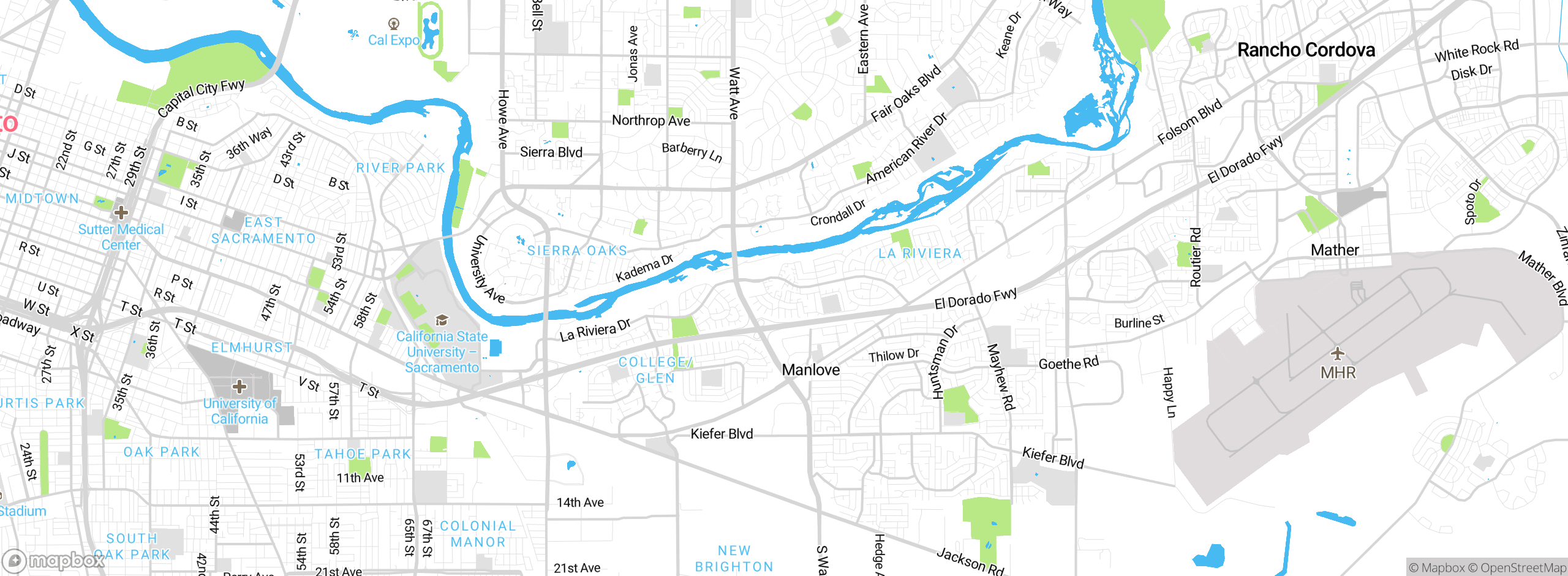 Map showing approximate location