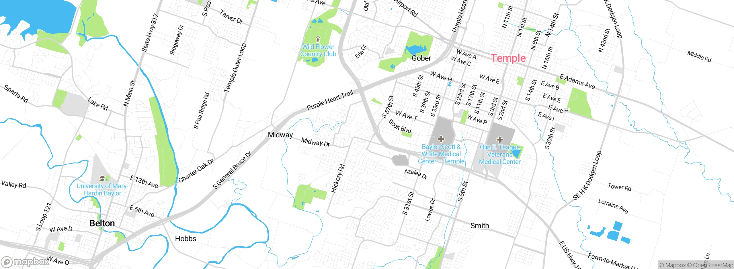 Map showing approximate location