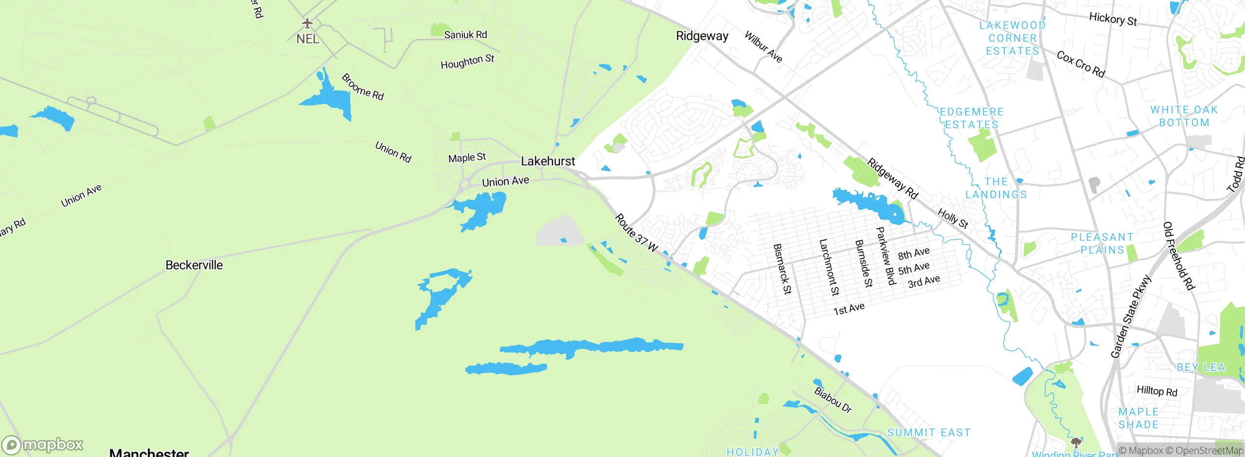 Map showing approximate location