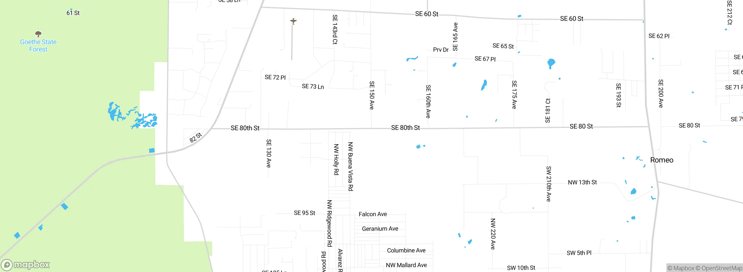 Map showing approximate location