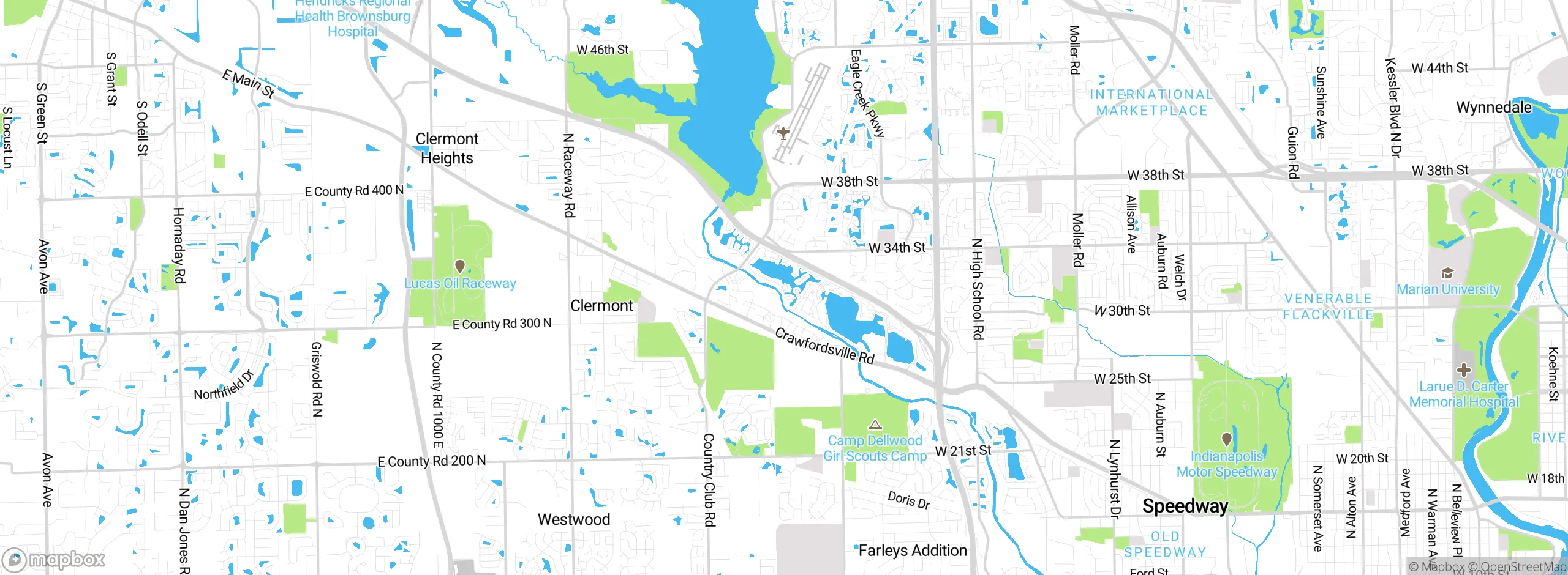 Map showing approximate location
