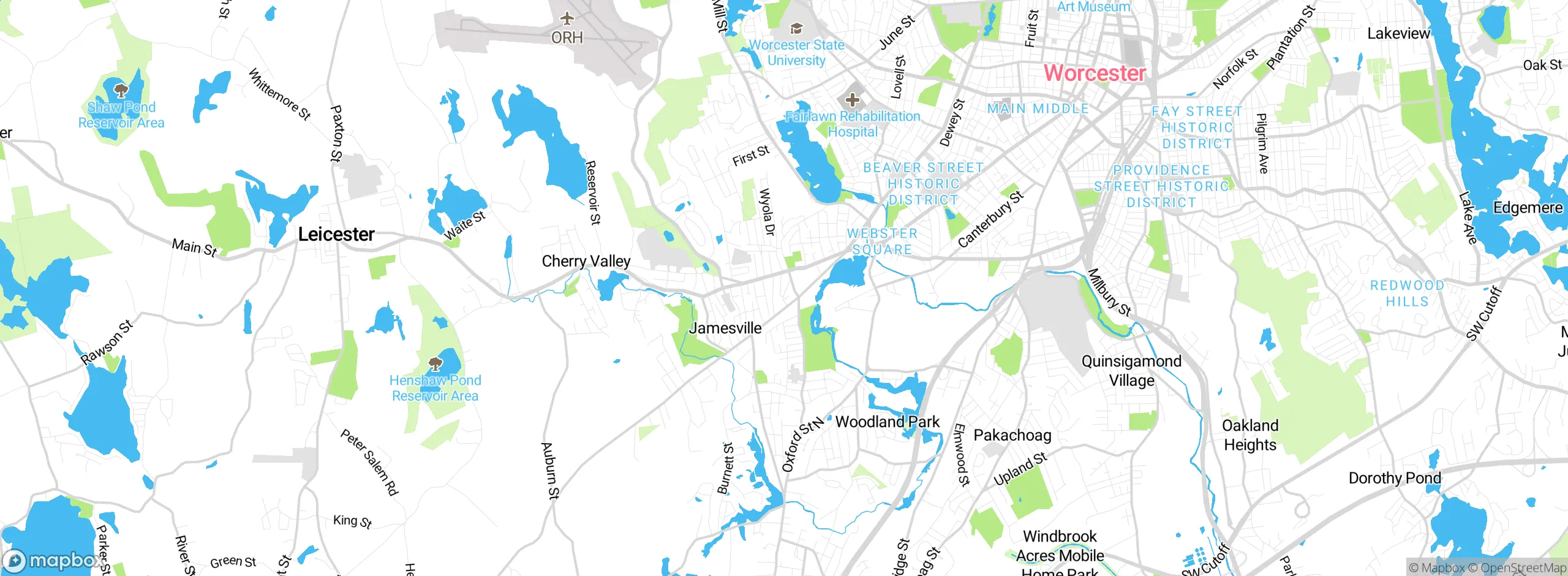 Map showing approximate location