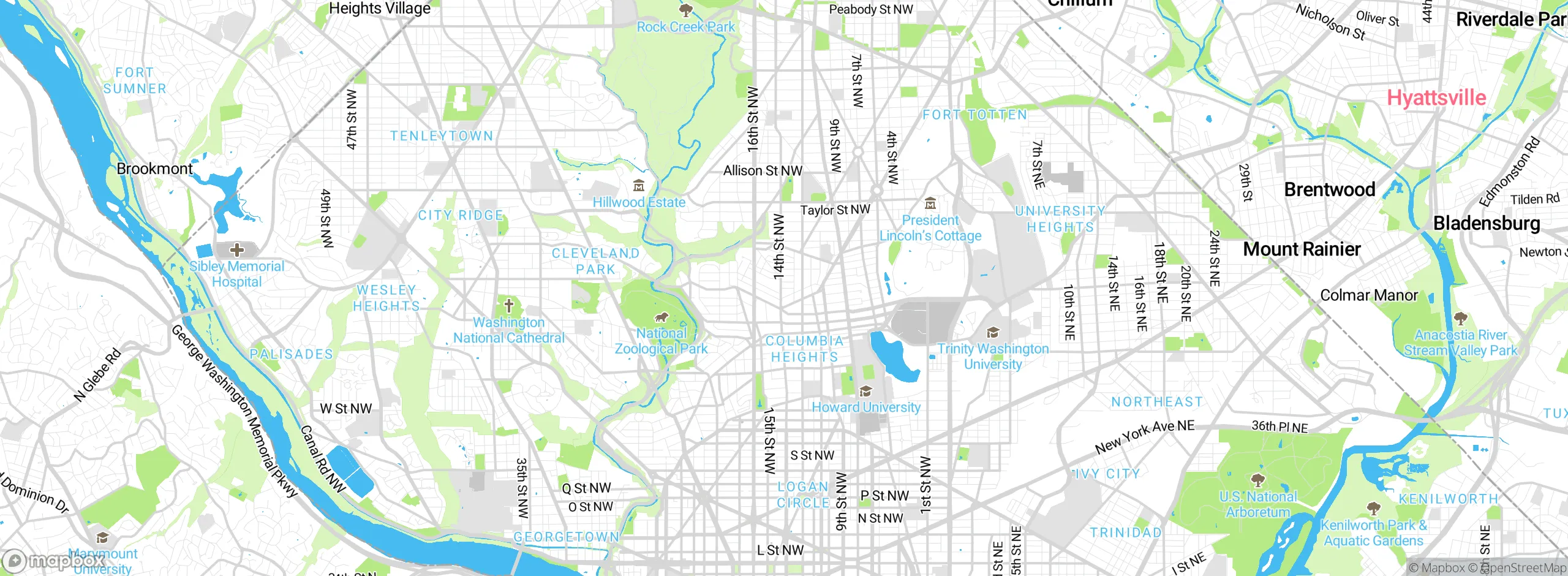 Map showing approximate location