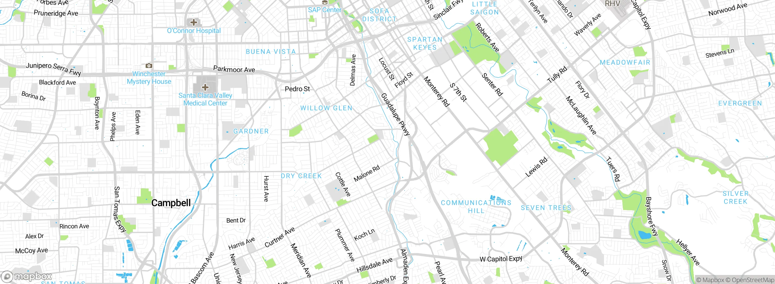 Map showing approximate location
