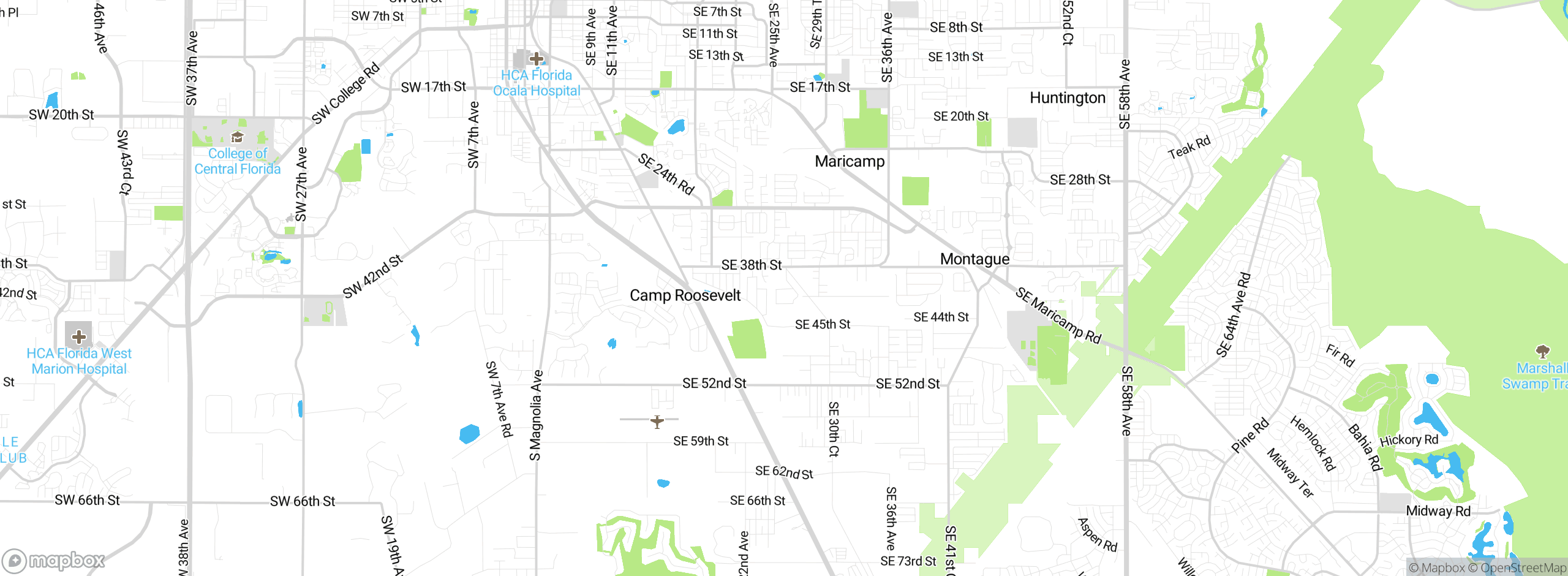 Map showing approximate location