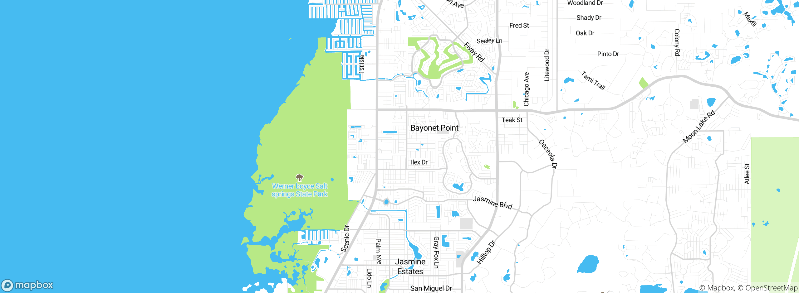 Map showing approximate location