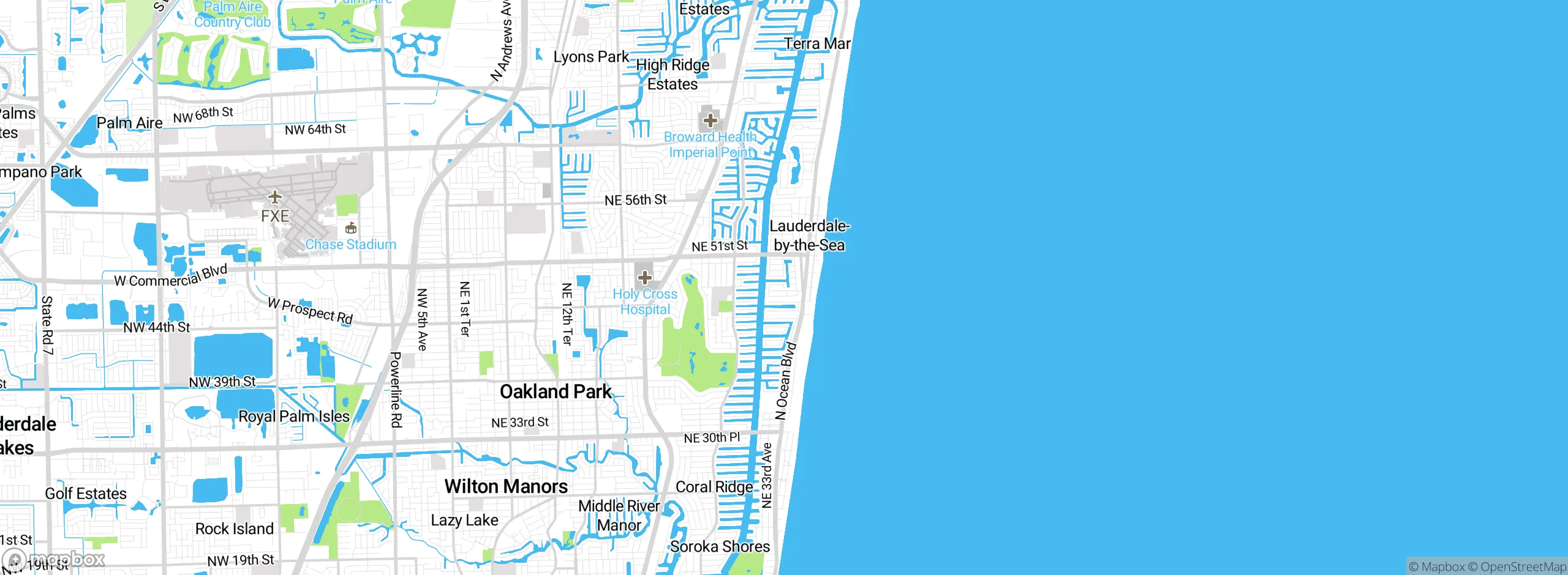 Map showing approximate location