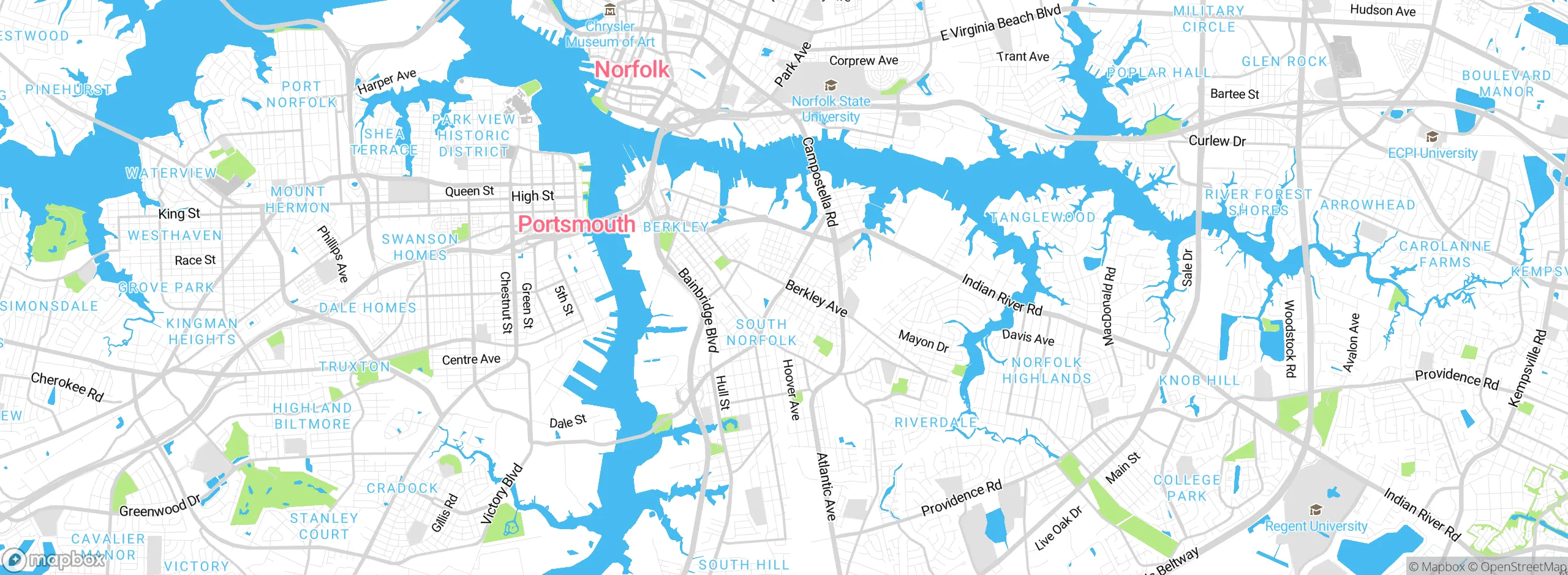 Map showing approximate location
