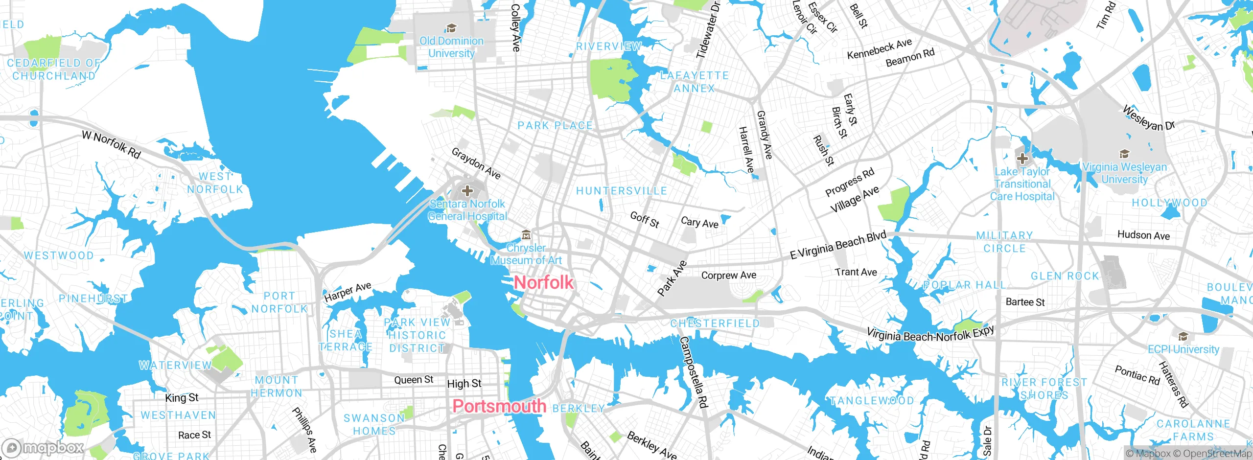 Map showing approximate location