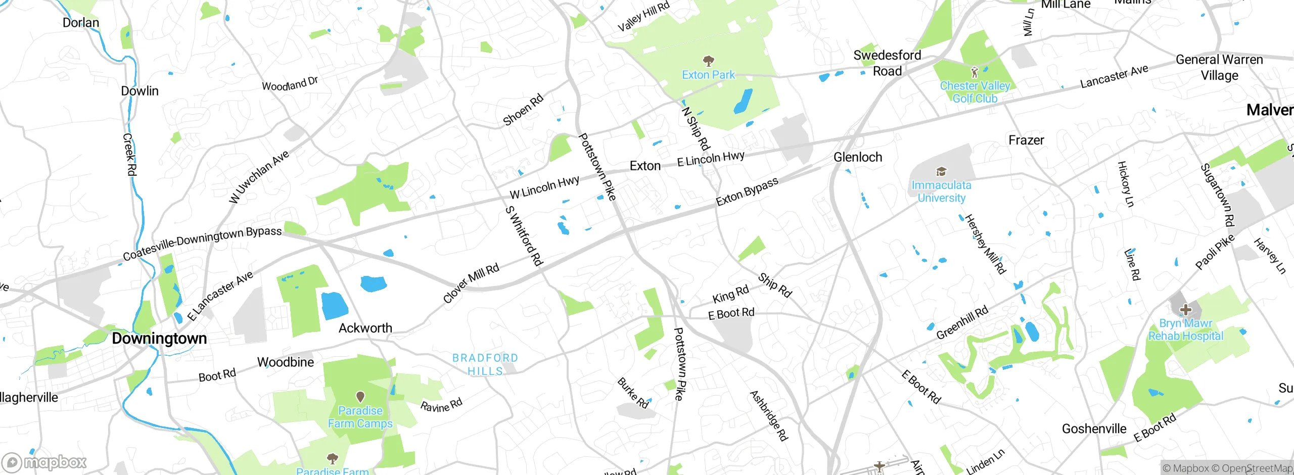 Map showing approximate location