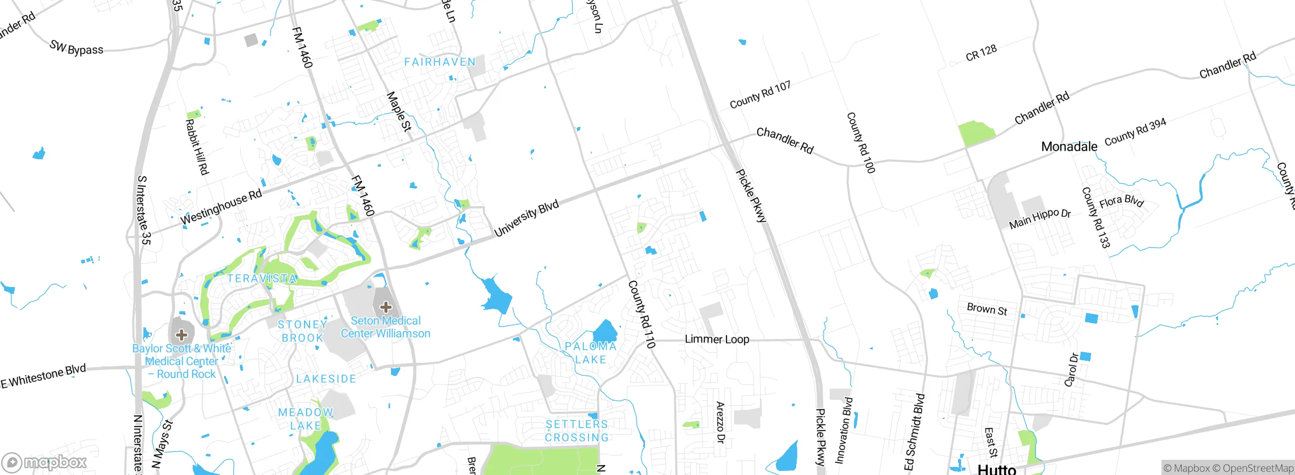 Map showing approximate location