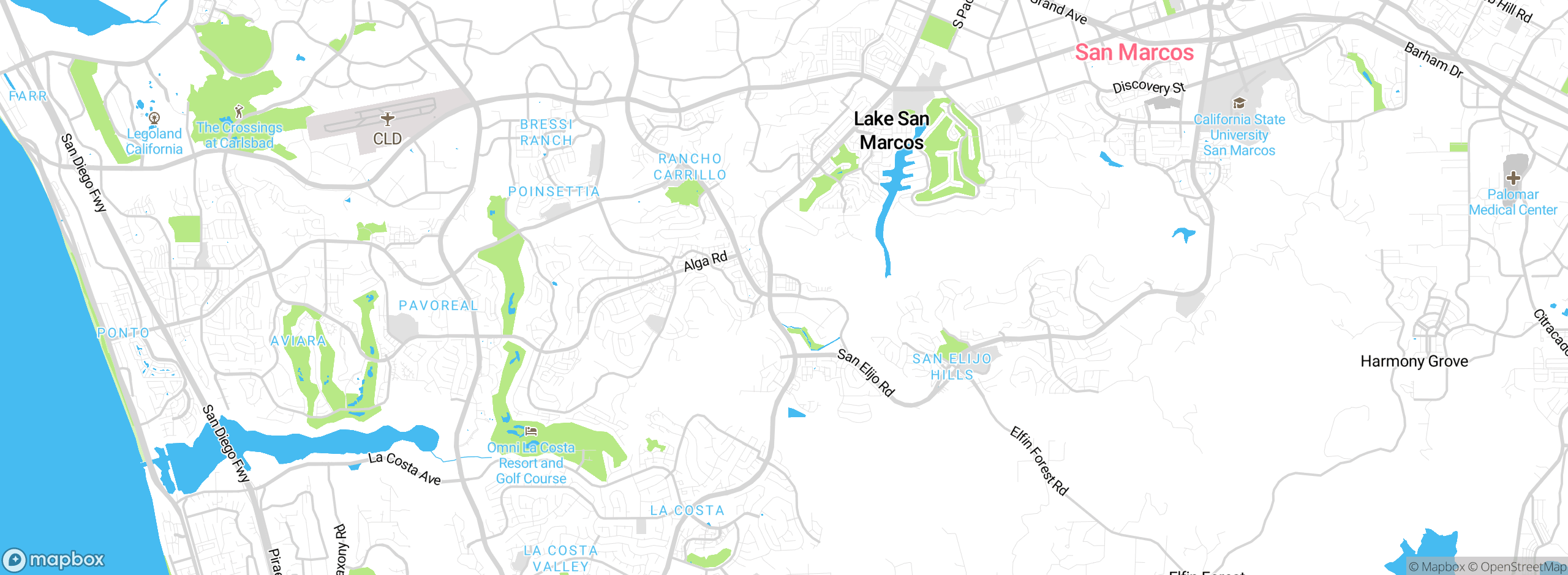 Map showing approximate location