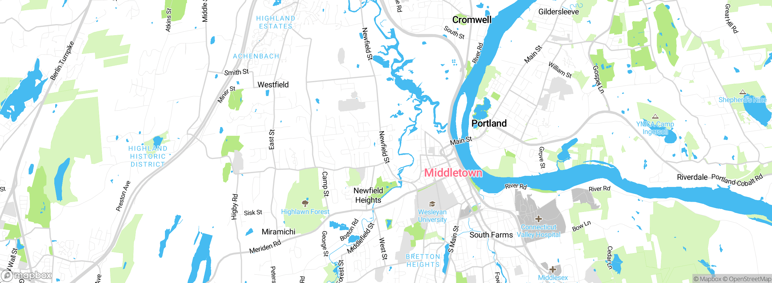 Map showing approximate location