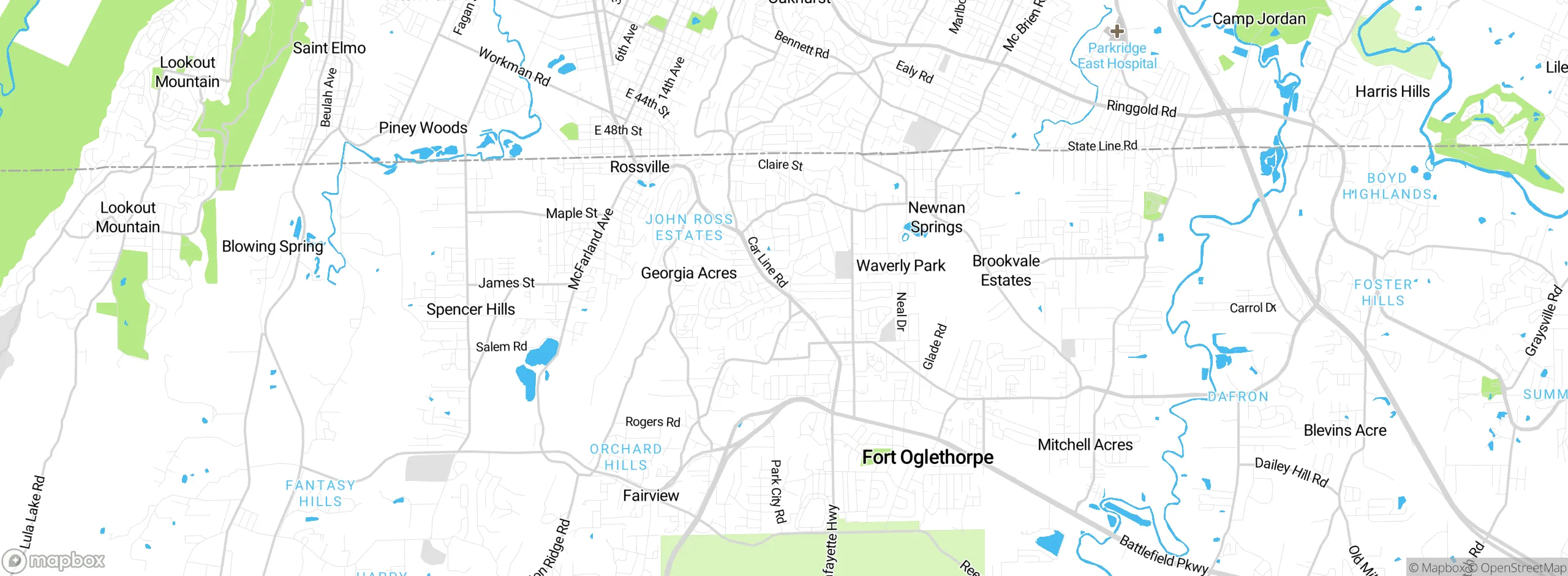 Map showing approximate location