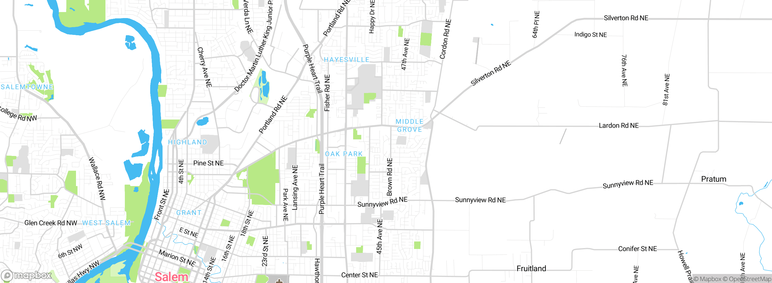 Map showing approximate location