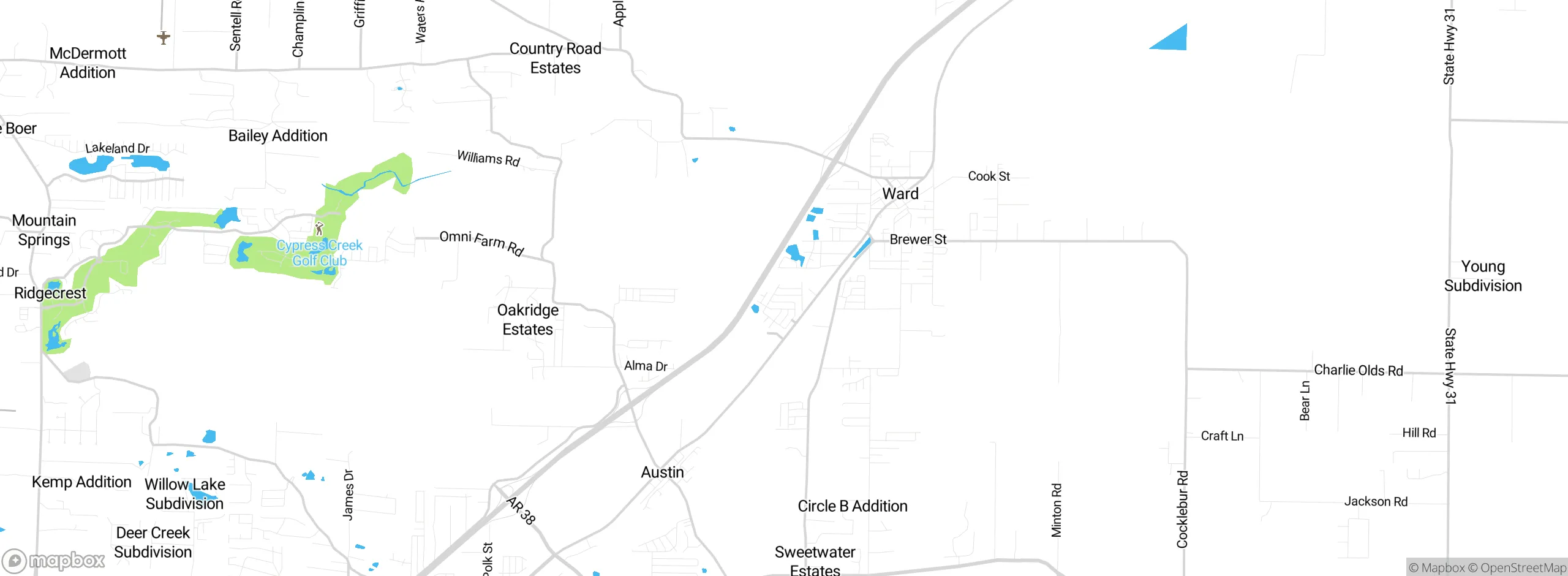 Map showing approximate location