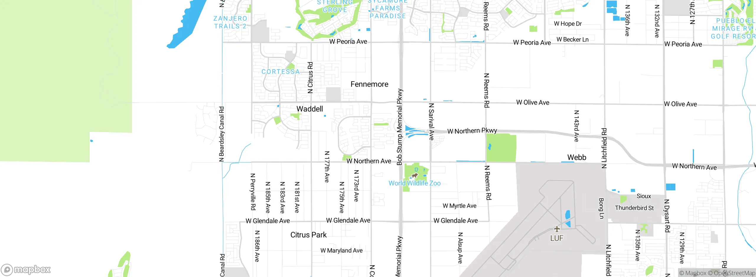 Map showing approximate location