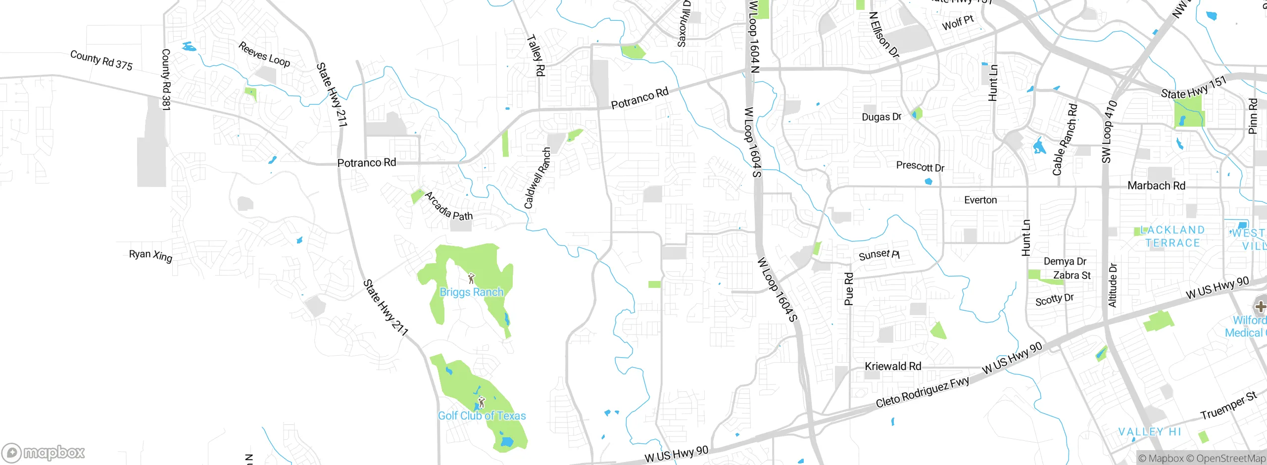 Map showing approximate location