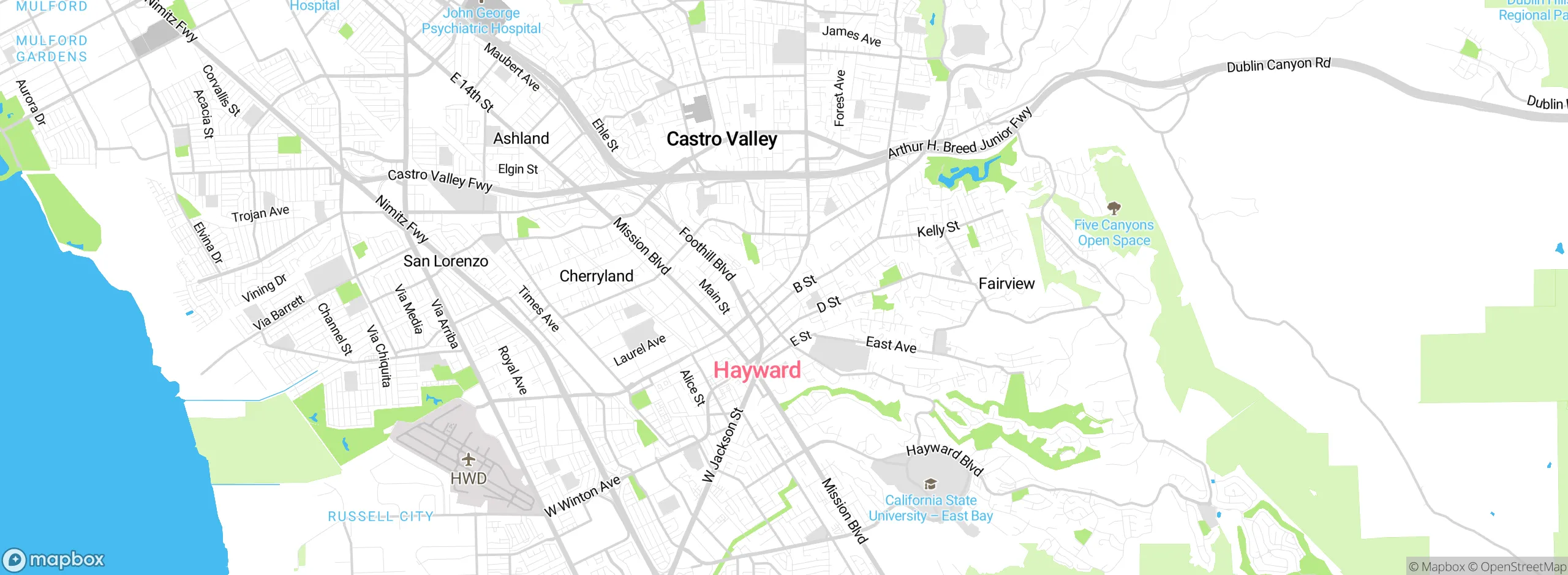 Map showing approximate location