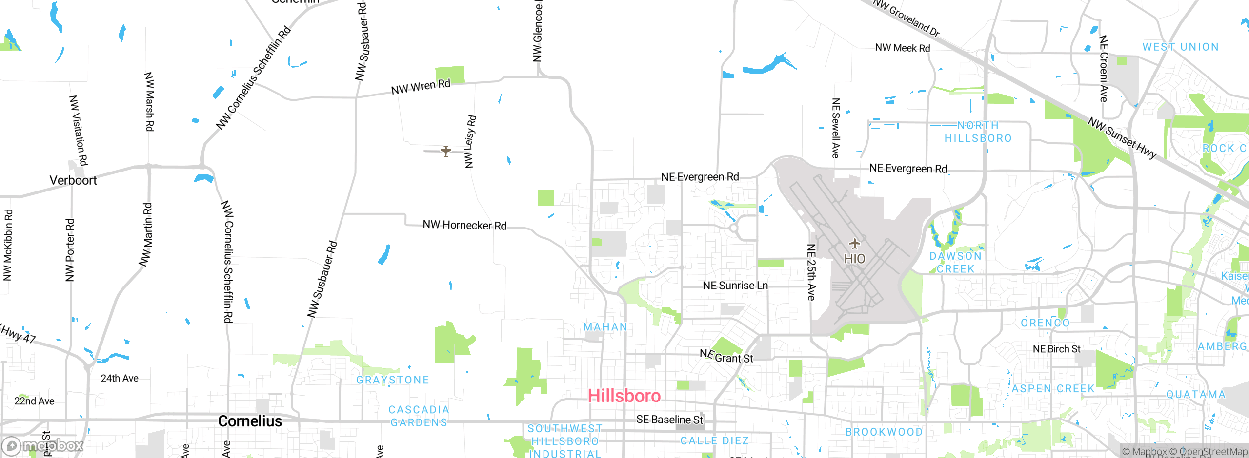 Map showing approximate location