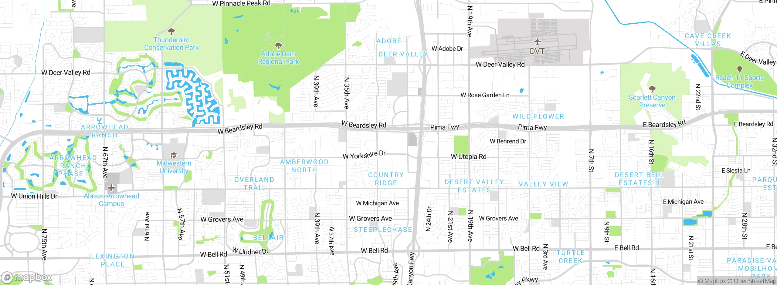 Map showing approximate location