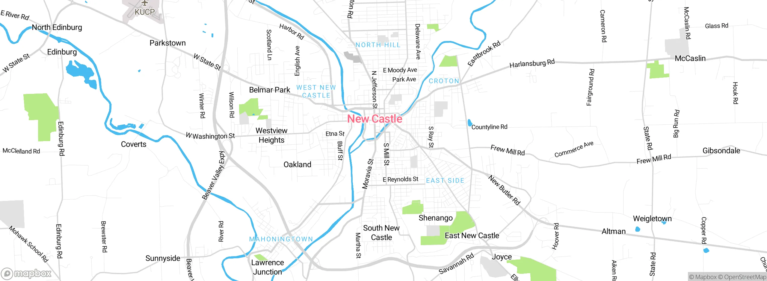 Map showing approximate location
