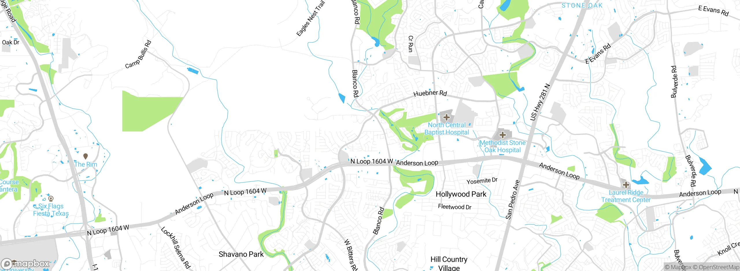 Map showing approximate location