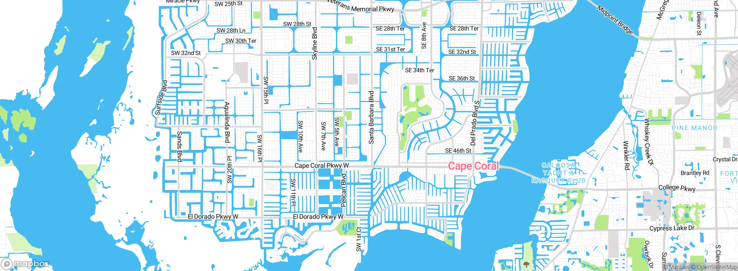 Map showing approximate location
