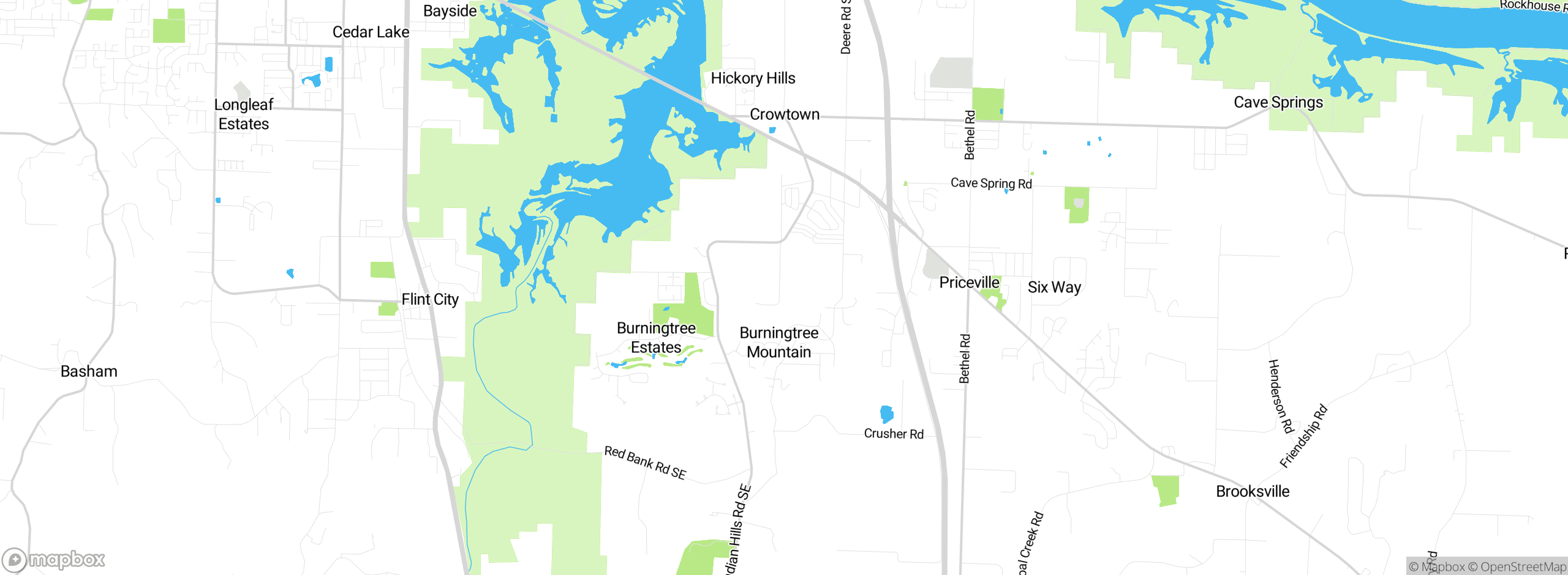 Map showing approximate location