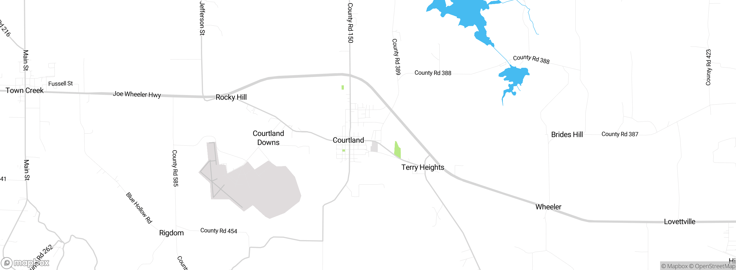 Map showing approximate location