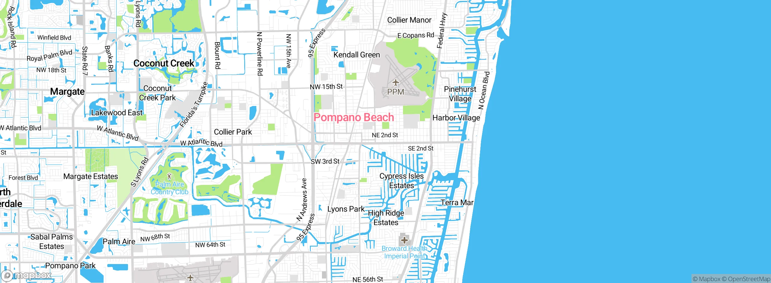 Map showing approximate location