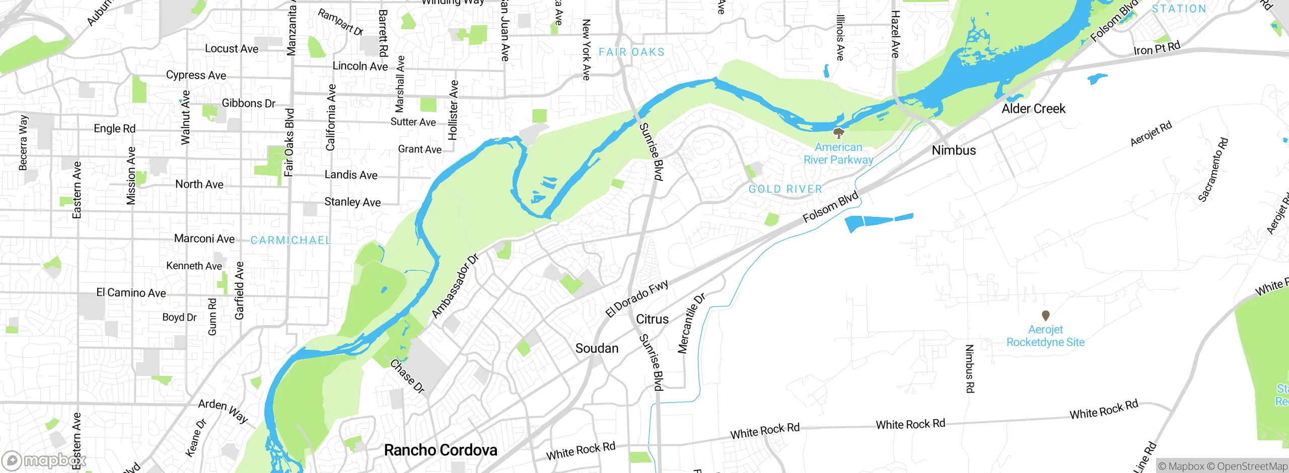 Map showing approximate location