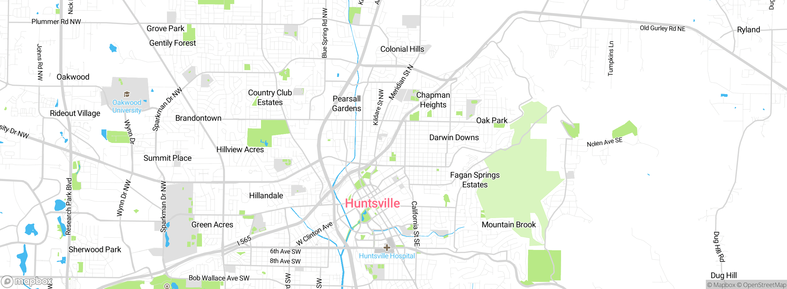 Map showing approximate location