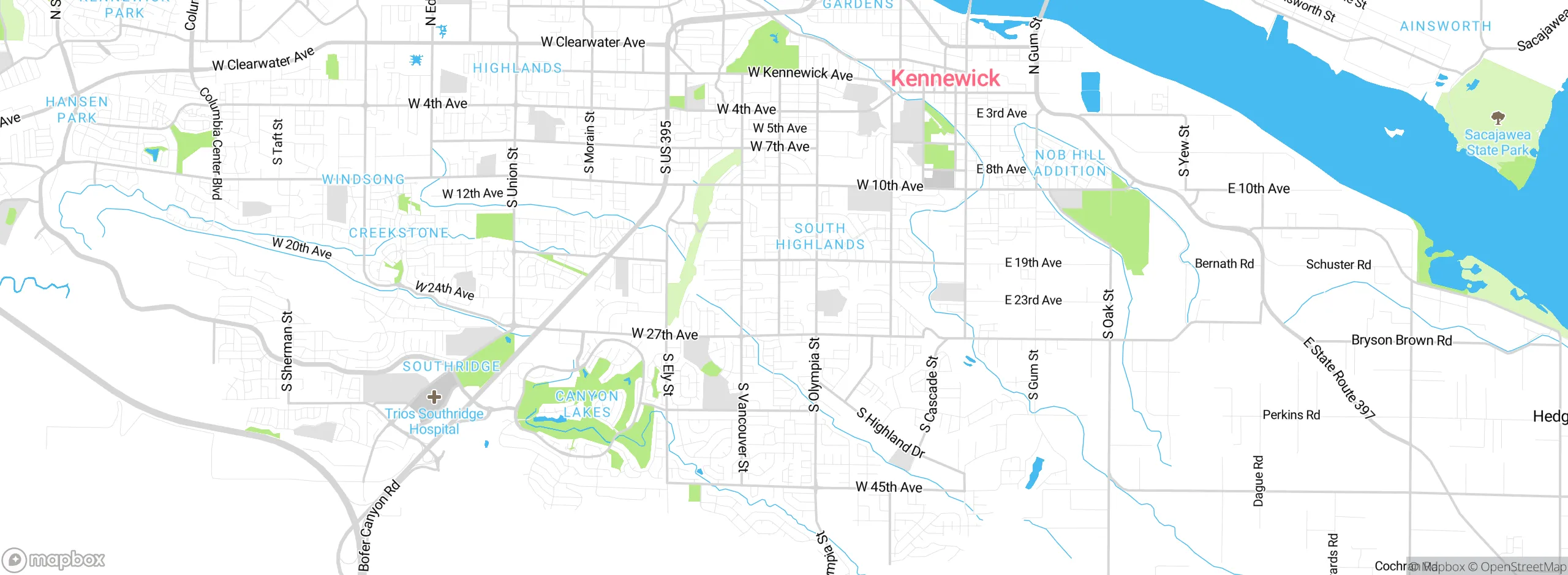 Map showing approximate location