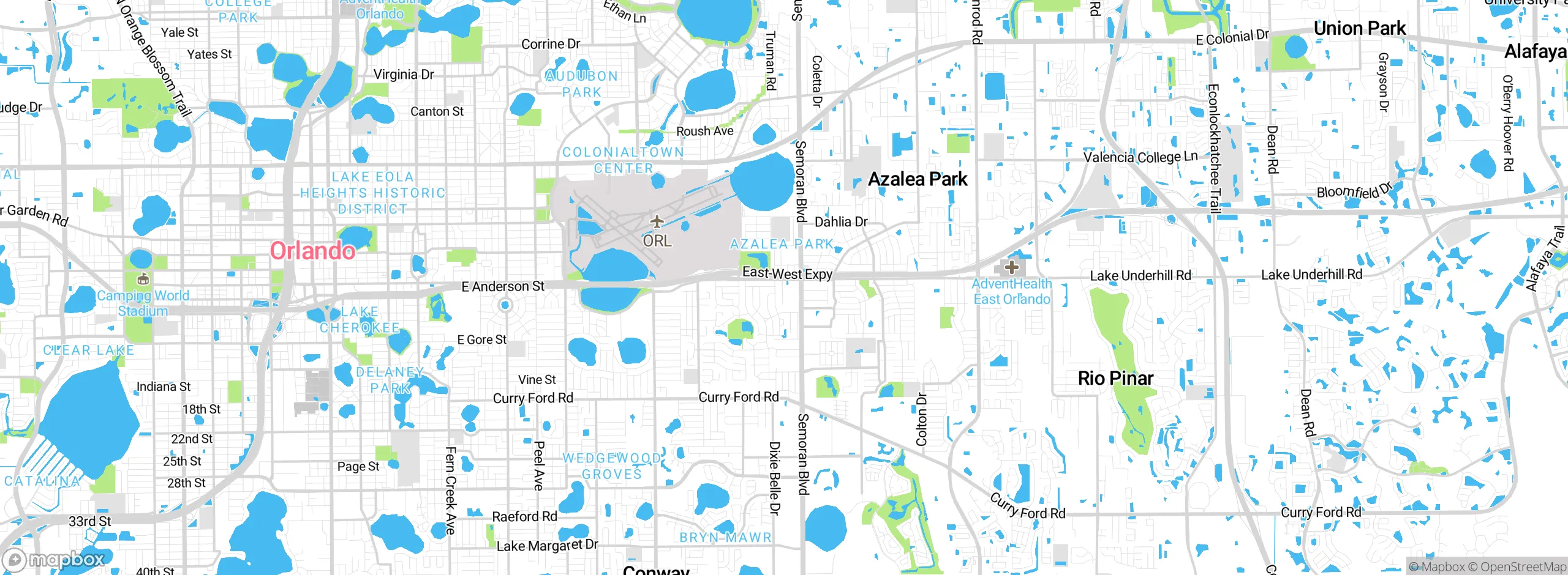 Map showing approximate location