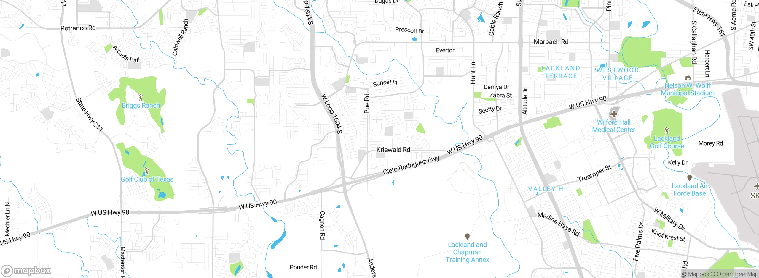 Map showing approximate location