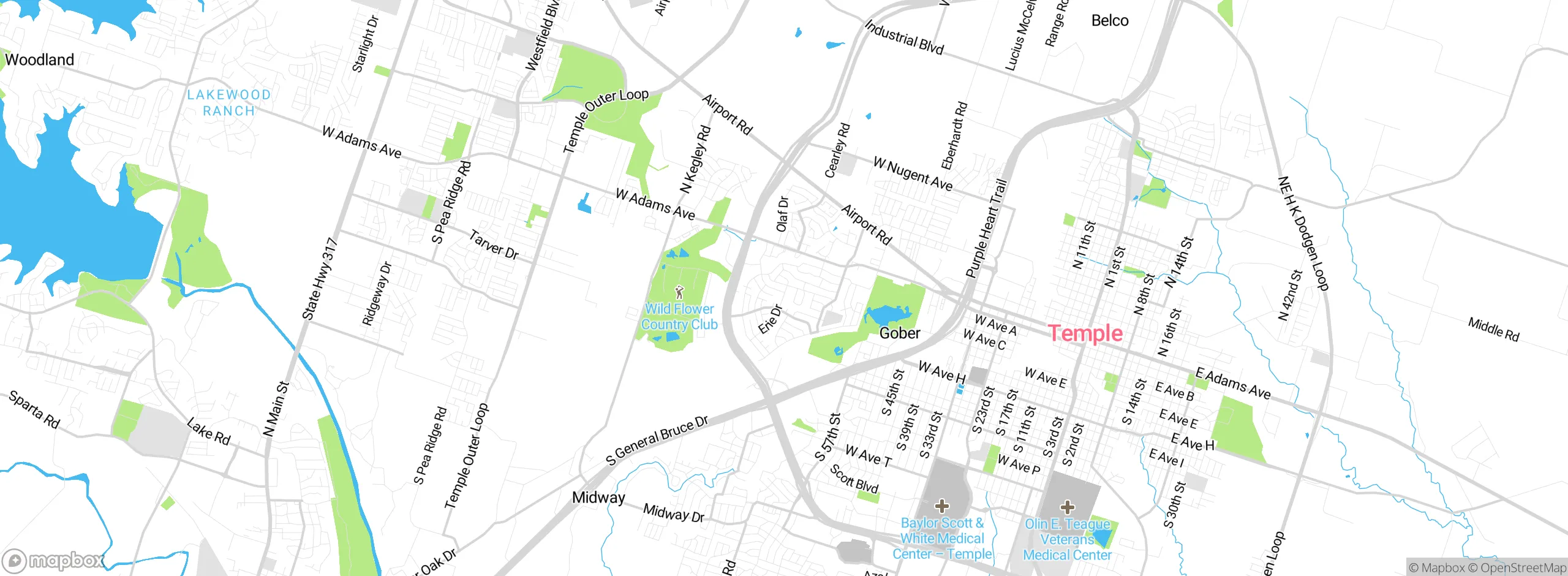 Map showing approximate location
