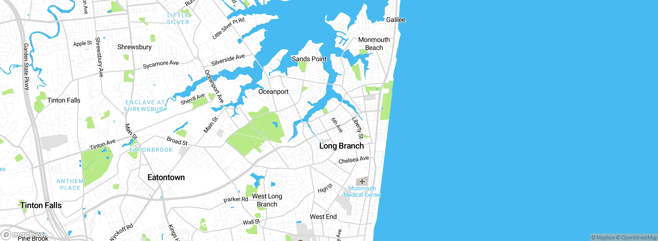 Map showing approximate location