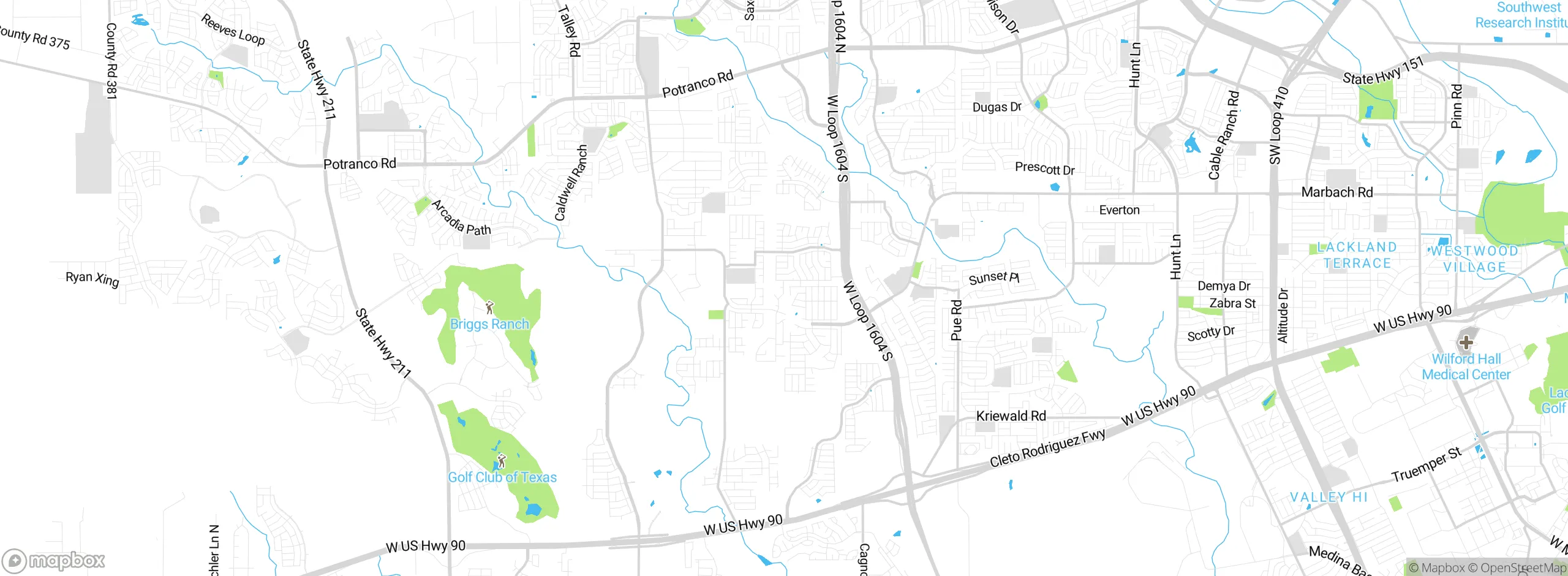 Map showing approximate location