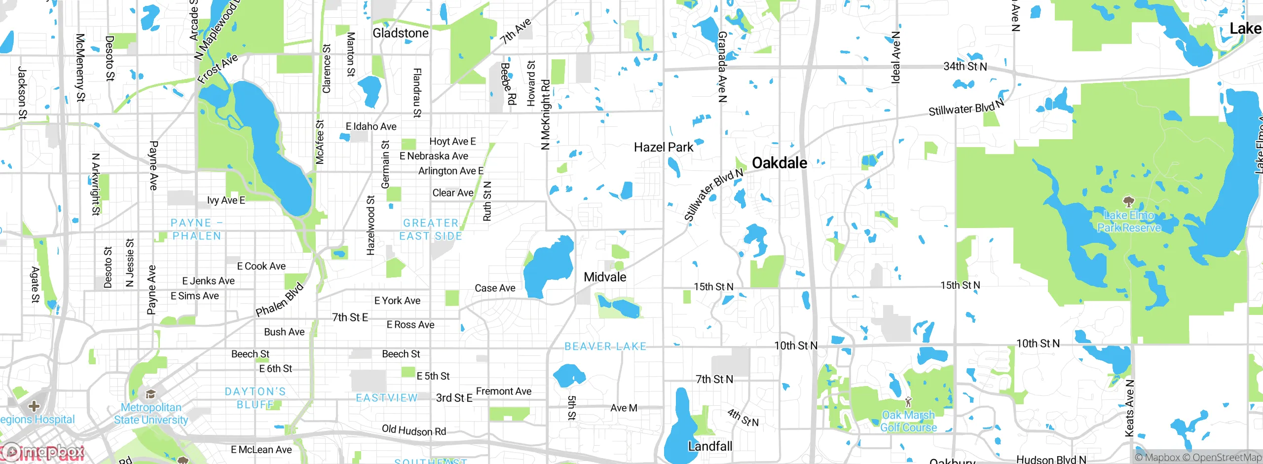 Map showing approximate location