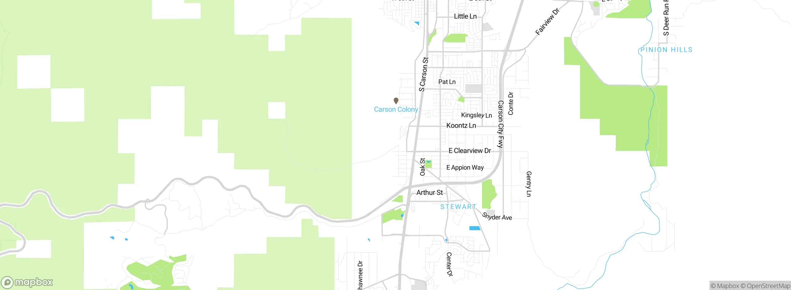 Map showing approximate location