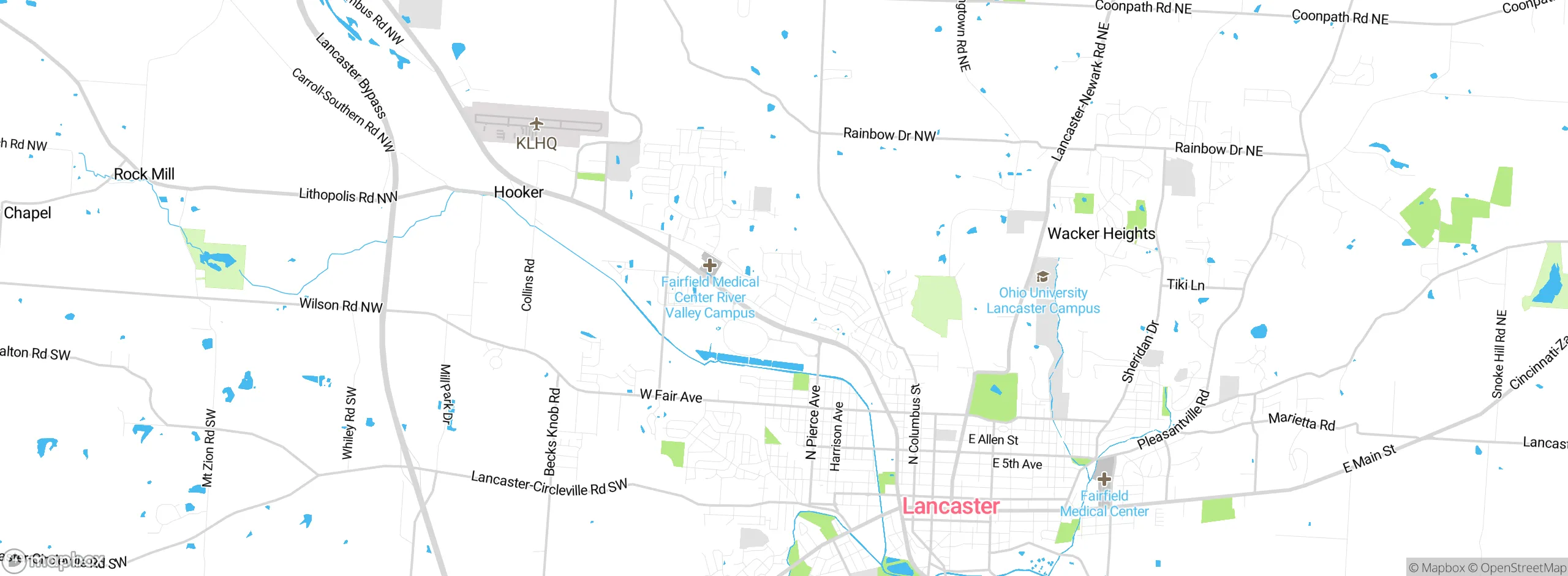 Map showing approximate location