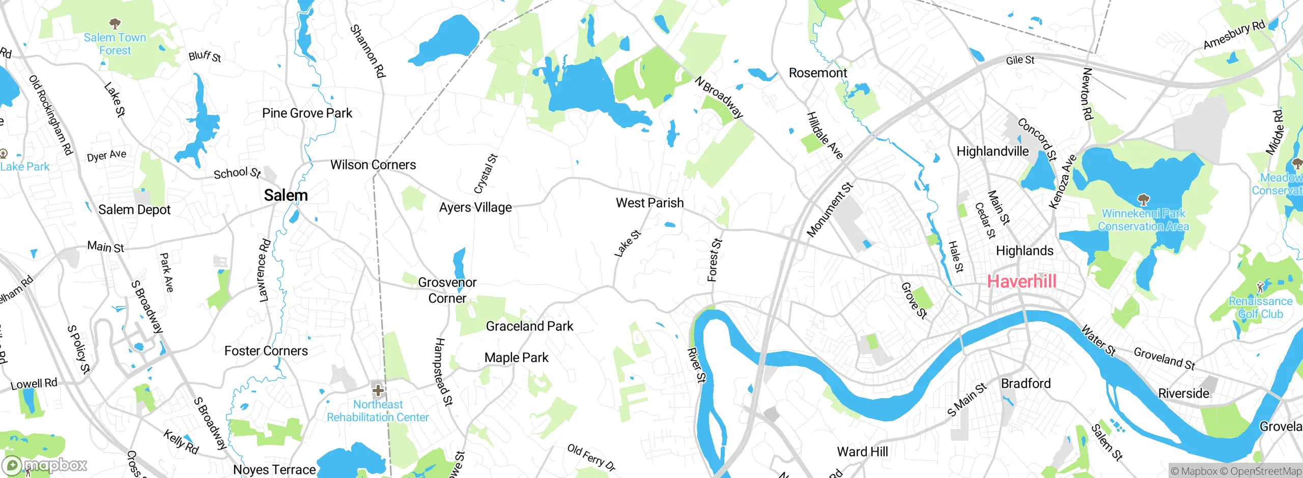 Map showing approximate location