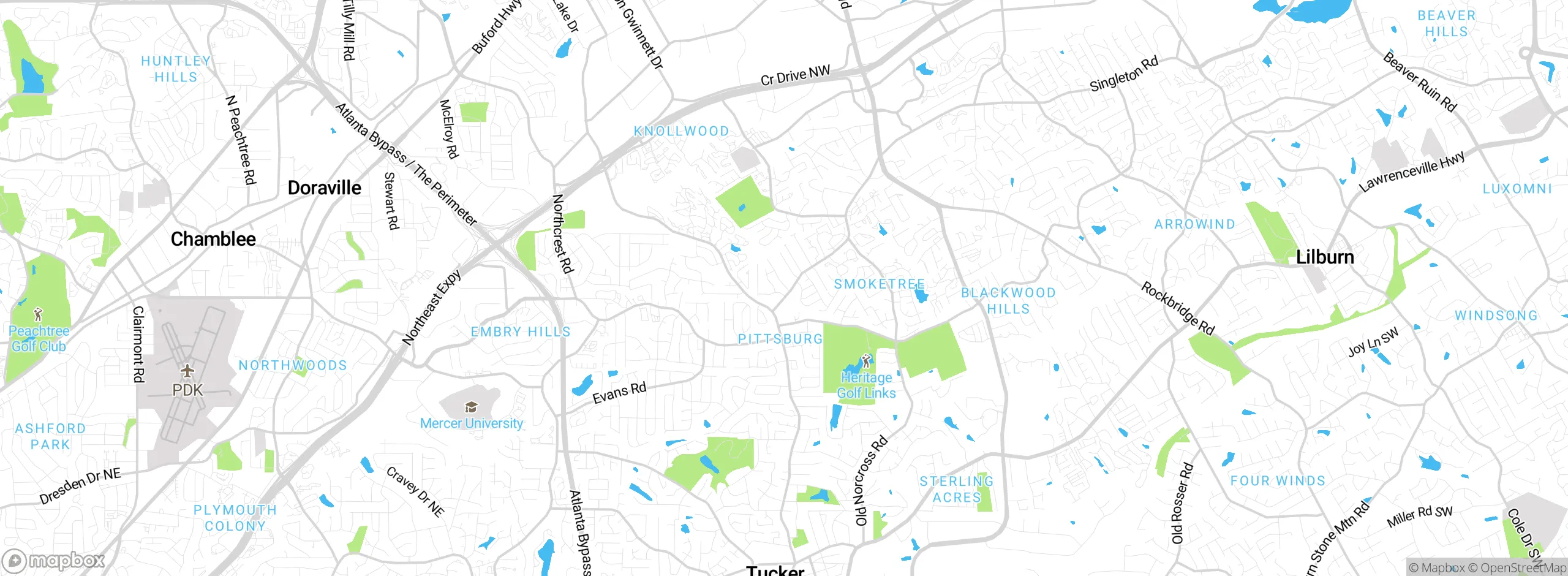 Map showing approximate location