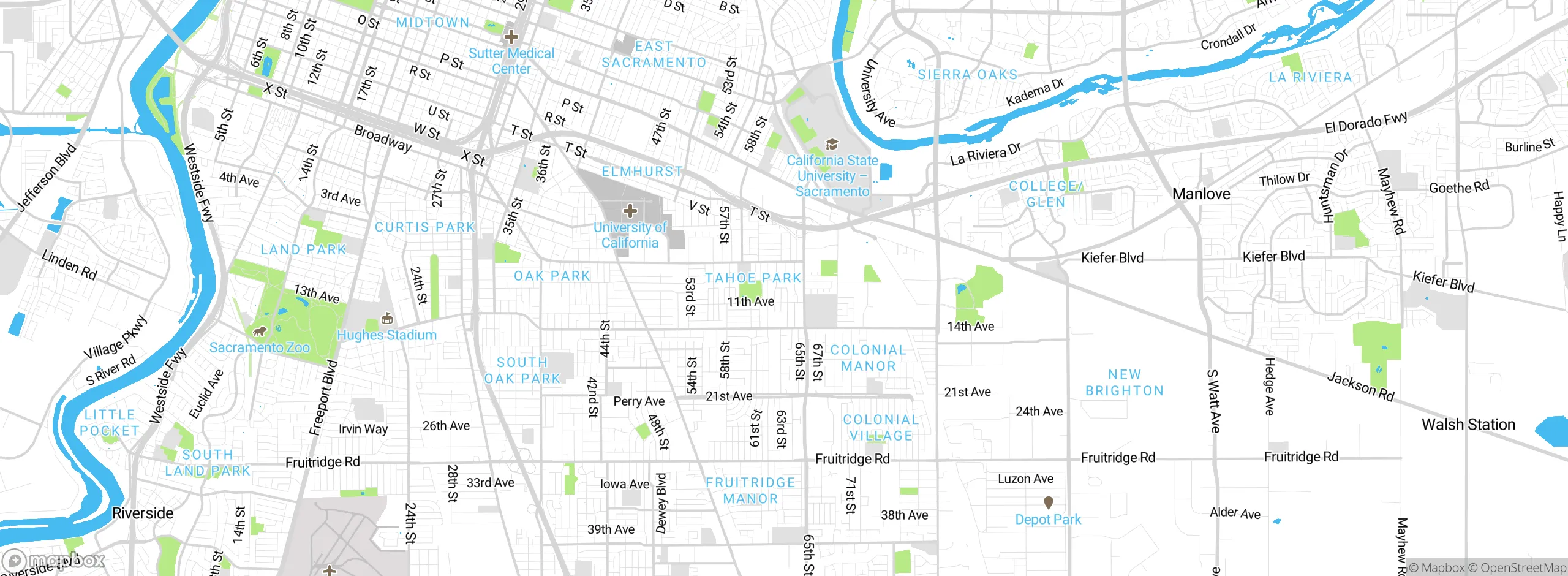 Map showing approximate location