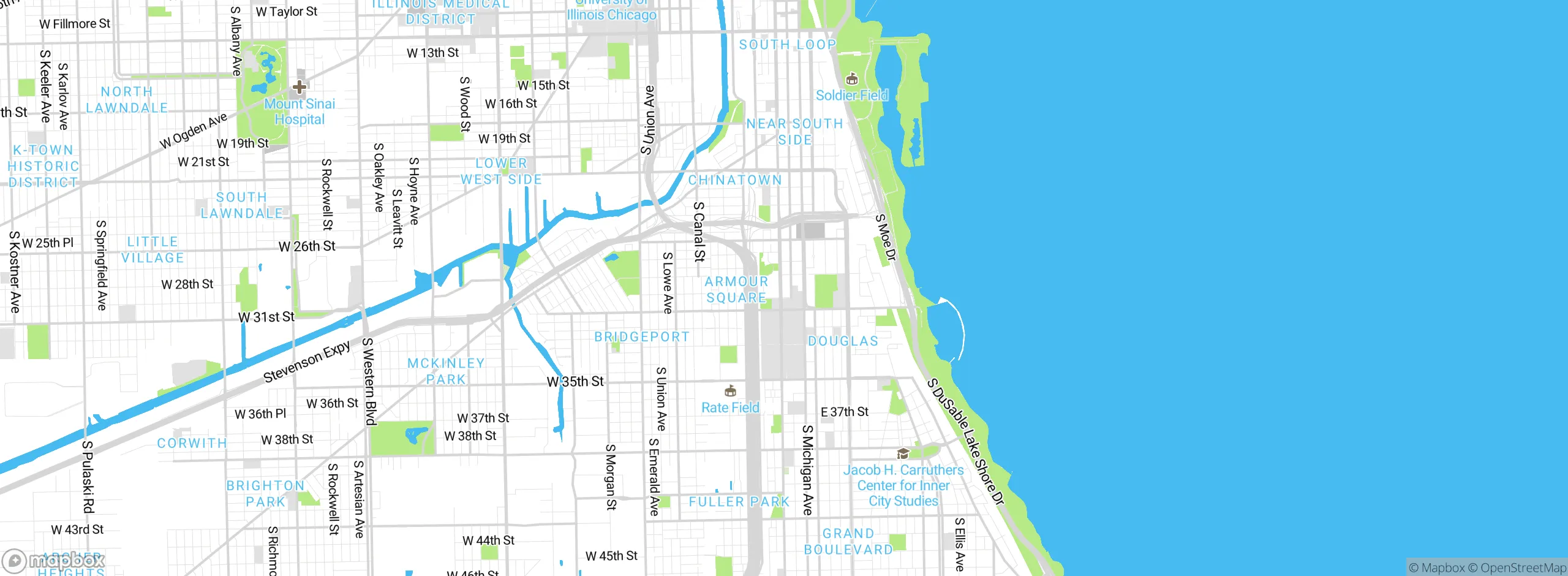Map showing approximate location