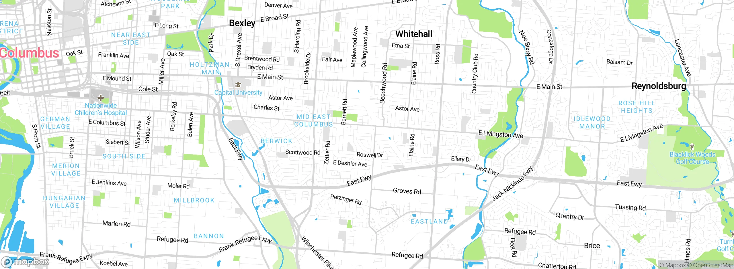 Map showing approximate location